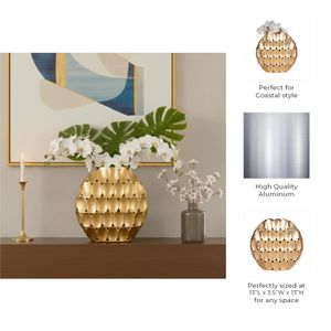 EDWINCREST BRONZE VASE 13 (IN) 11