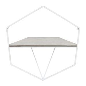 IRVINGMILL SET OF 2 WHITE WALL SHELF 17 (IN) 7