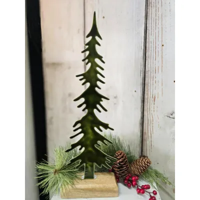 Iron Pine Tree 16x5in
