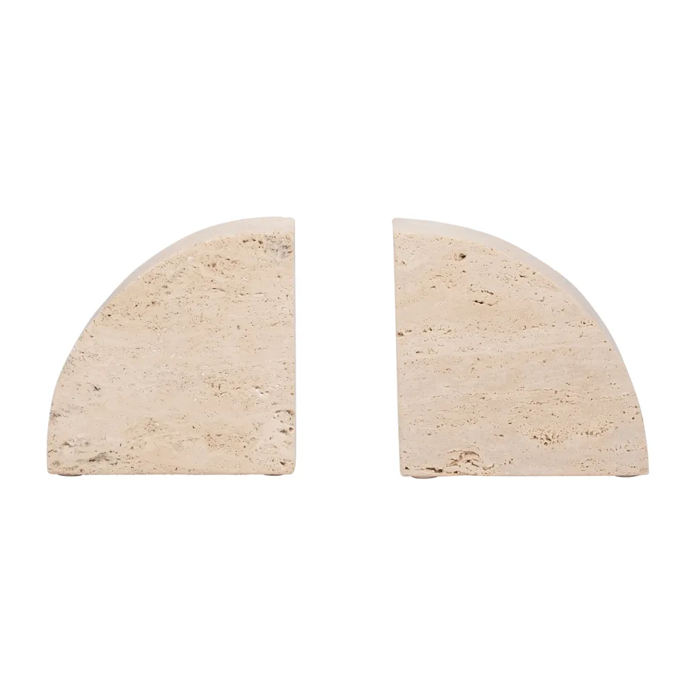 GRAHAMBROOK SET OF 2 TAN BOOKENDS 6 (IN)