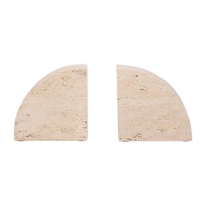 GRAHAMBROOK SET OF 2 TAN BOOKENDS 6 (IN) 1