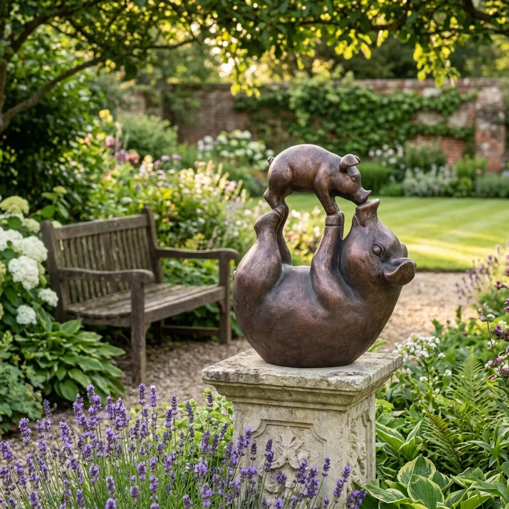 GUNNWOOD BRONZE GARDEN STATUARY 17 (IN)