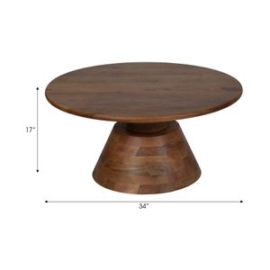 RUTHBURN BROWN COFFEE TABLE 17 (IN) 8