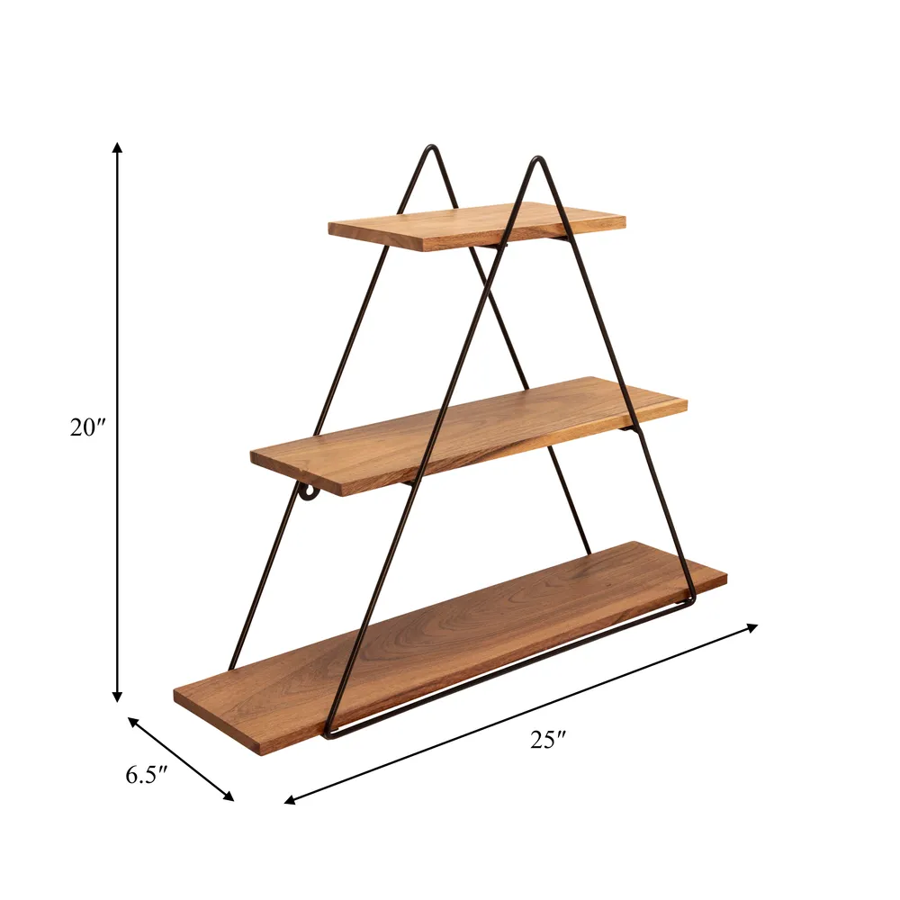 DAYTONMILL BROWN WALL SHELF 20 (IN)