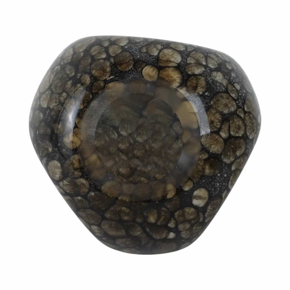 COLEGATE BROWN GLASS VASE 10 (IN)