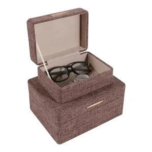 EVERTONPORT SET OF 2 BROWN BOXES 4 (IN) 3