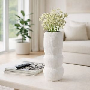REGANWIND WHITE VASE 12 (IN) 11