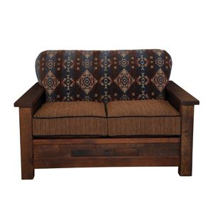 Barnwood  Americana Loveseat - Customer Fabric - Seat:  Fabric TBD; Backrest:  Fabric TBD 4
