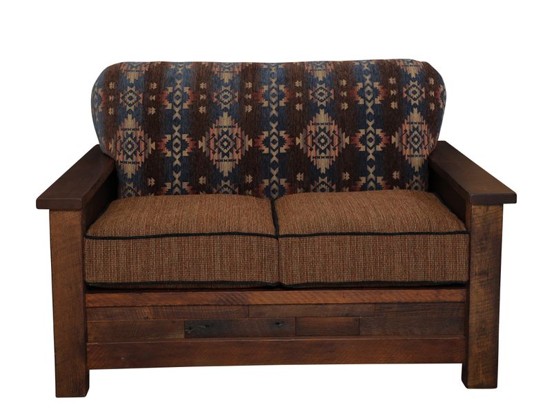 Barnwood  Americana Loveseat - Customer Fabric - Seat:  Fabric TBD; Backrest:  Fabric TBD 4