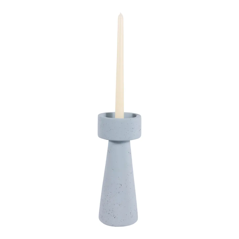 CARLIN BLUE CANDLE HOLDER 10 (IN)