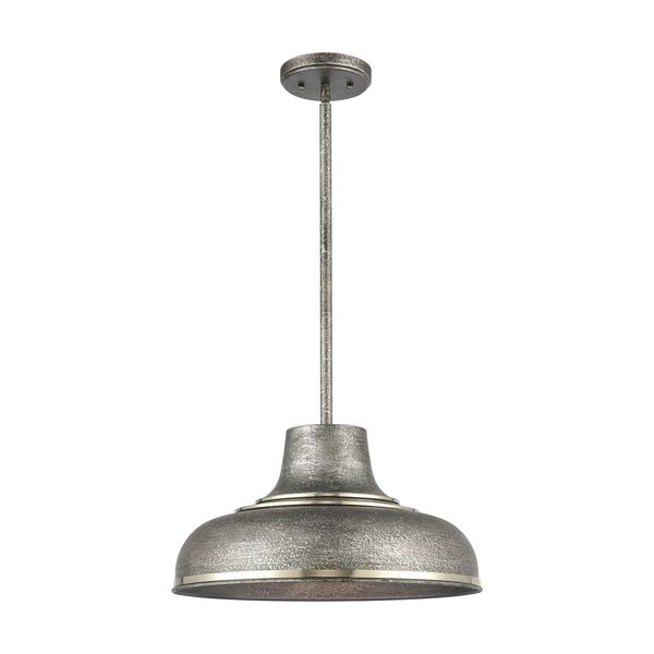 Kerin 16'' Wide 1-Light Pendant - Textured Silver Gray