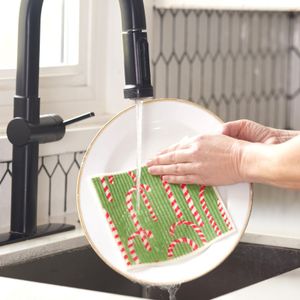 Candy Canes blu Eco Sponge Cloths (Set of 2) 6