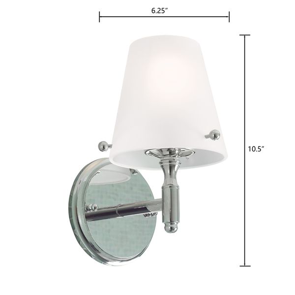 Arlington 10.5'' High 1-Light Sconce - Polished Nickel