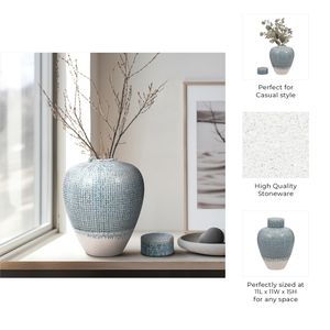 DREWDALE BLUE VASE 15 (IN) 9