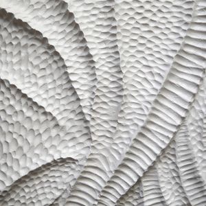 DENVERTON SET OF 8 WHITE WALL SCULPTURES 14 (IN) 7