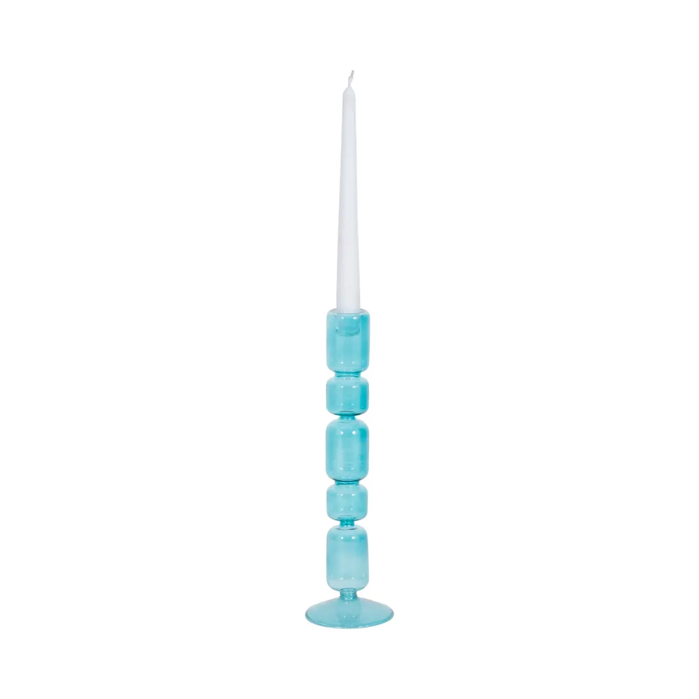 ISLE BLUE CANDLE HOLDER 12 (IN)