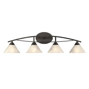 Elysburg 36″ Wide 4-Light Vanity Light - Oil Rubbed Bronze 1