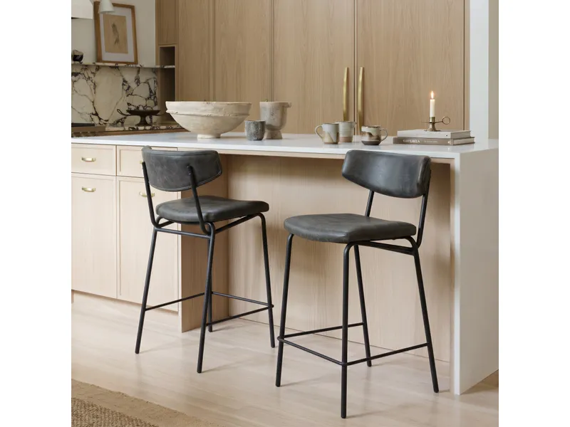 Charon Counter Stool Vintage Black 2