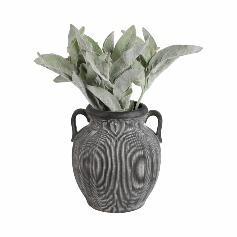 ALTONMILL BLACK VASE 10 (IN)