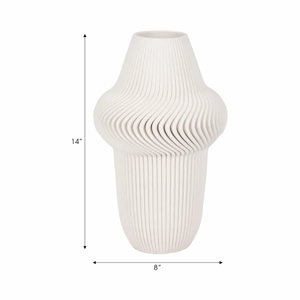 DEANFIELD IVORY VASE 14 (IN)