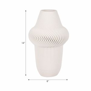 DEANFIELD IVORY VASE 14 (IN) 7