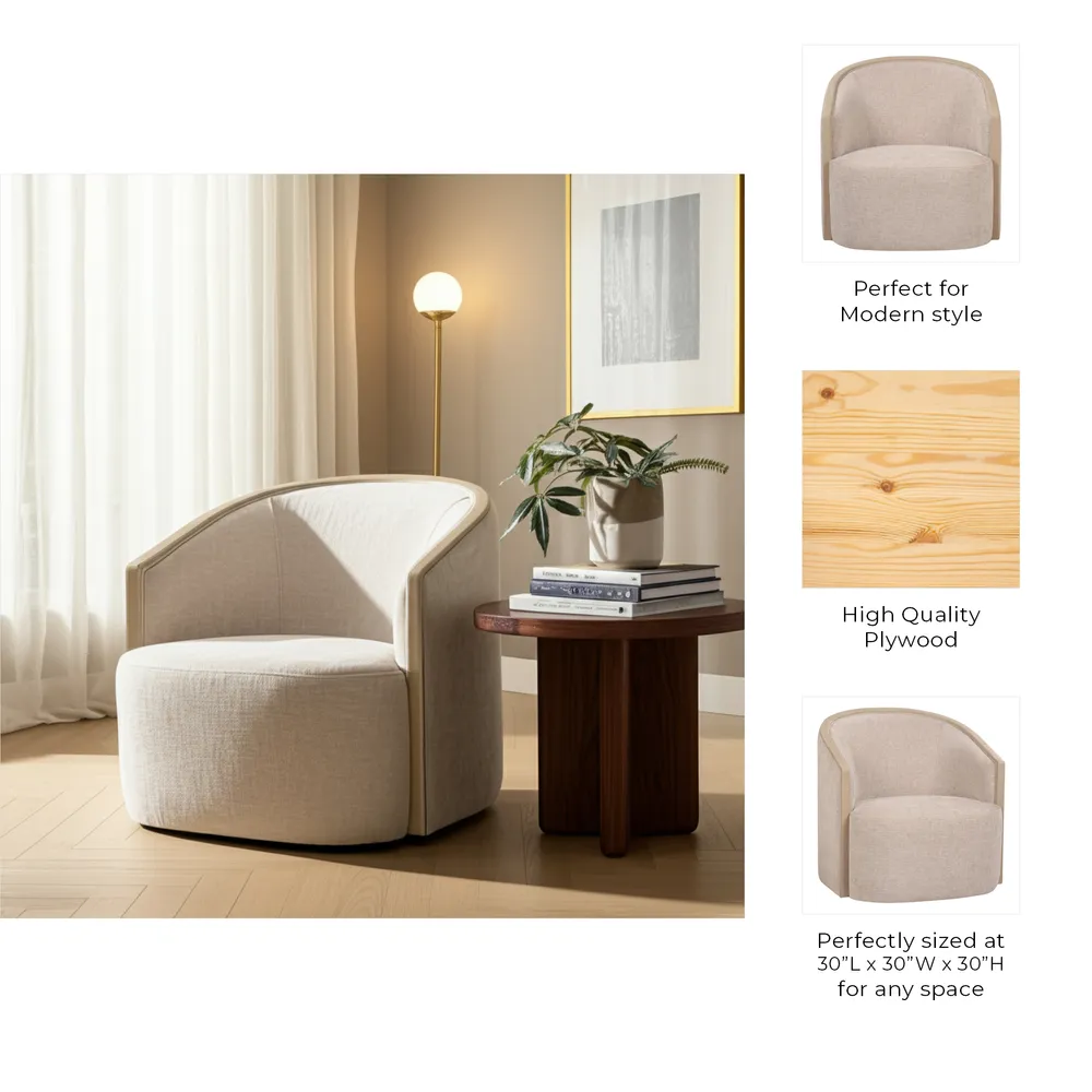 PAXTONRUN IVORY CHAIR 30 (IN)
