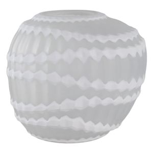 AXELBURN WHITE GLASS VASE 11 (IN) 5