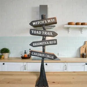 Broom Stick Sign 4x10.75in 1