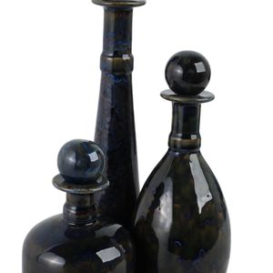 GARFIELDHOLM SET OF 3 BLUE VASES 15 (IN) 6