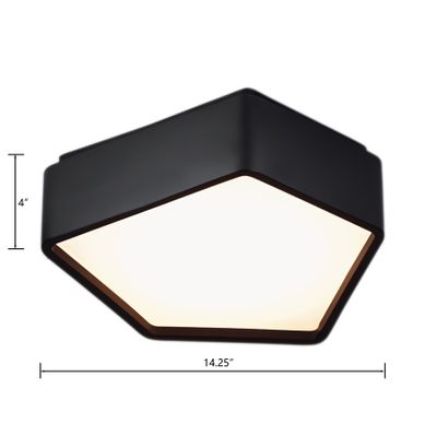 Fenway 12.25″ Wide Integrated LED Flush Mount - Matte Black
