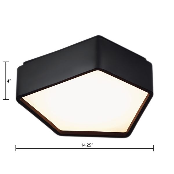 Fenway 12.25'' Wide Integrated LED Flush Mount - Matte Black