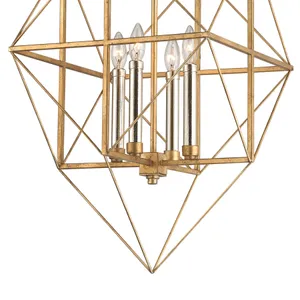 Connexions 16'' Wide 4-Light Chandelier - Gold Leaf 4