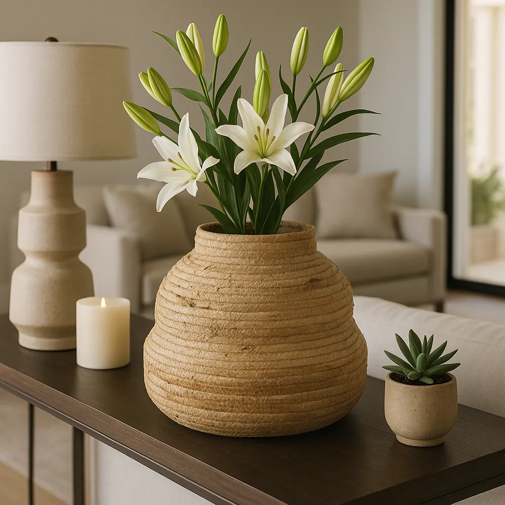 ALBAHOLM TAN VASE 12 (IN)