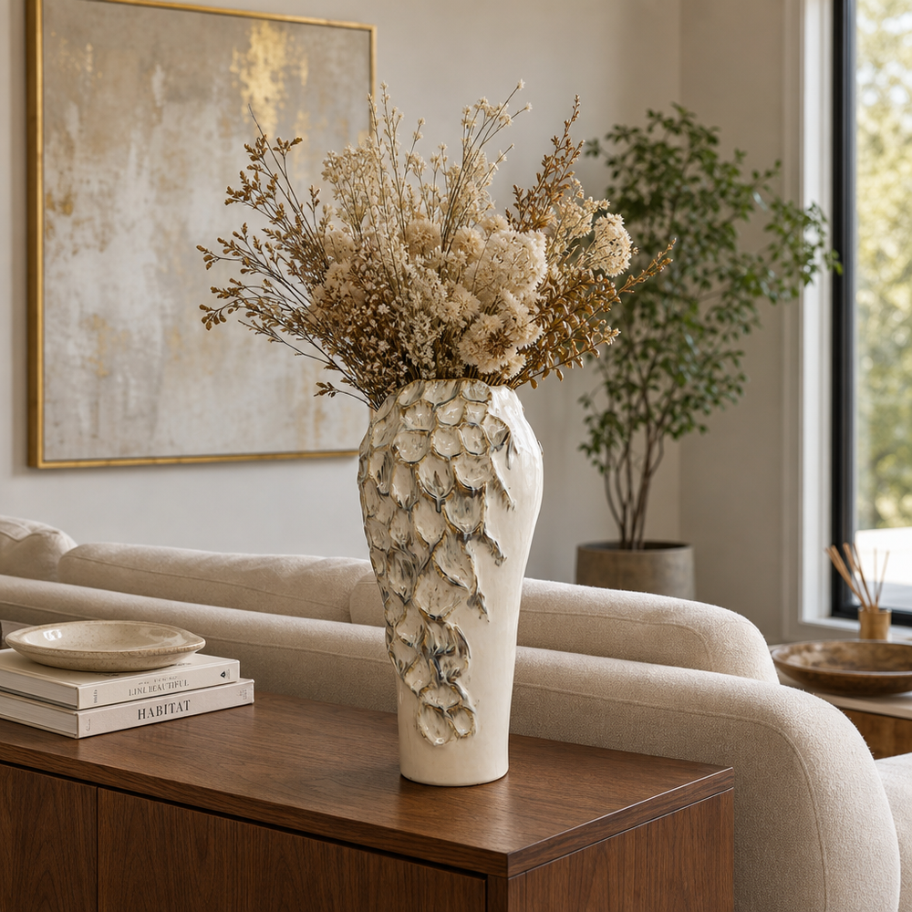TRUEOAK IVORY VASE 19 (IN)