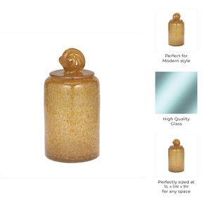 DIXONWELL ORANGE GLASS VASE 9 (IN) 10
