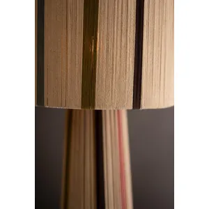 Multi-Striped String Table Lamp with Shade 2