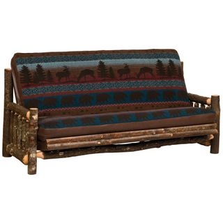 Hickory Log Futon with 8