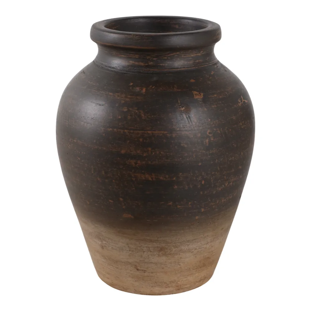 HAWLEYWORTH BROWN VASE 11 (IN)