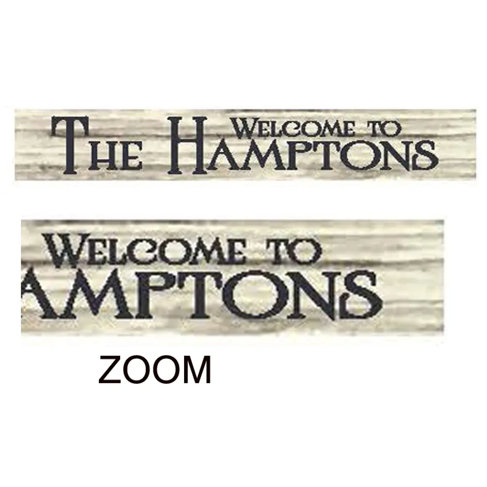 36" USA THE HAMPTONS BARNWOOD SIGN