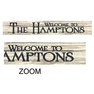 36" USA THE HAMPTONS BARNWOOD SIGN 1