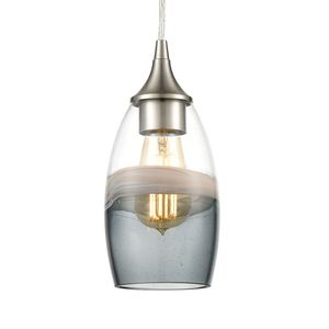 Sutter Creek 5″ Wide 1-Light Mini Pendant - Satin Nickel 5