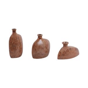 BENTONFIELD SET OF 3 BROWN VASES 9 (IN) 3