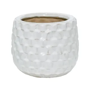 CALTONFIELD SET OF 3 WHITE PLANTER 9 (IN) 4