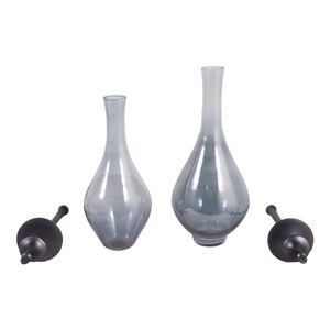 RUBYLAND SET OF 2 GRAY JARS 18 (IN) 4