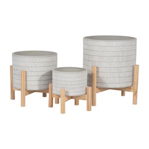 MIABROOK IVORY PLANTER 6 (IN) 9