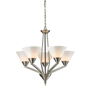 Tribecca 25'' Wide 5-Light Chandelier - Brushed Nickel 1