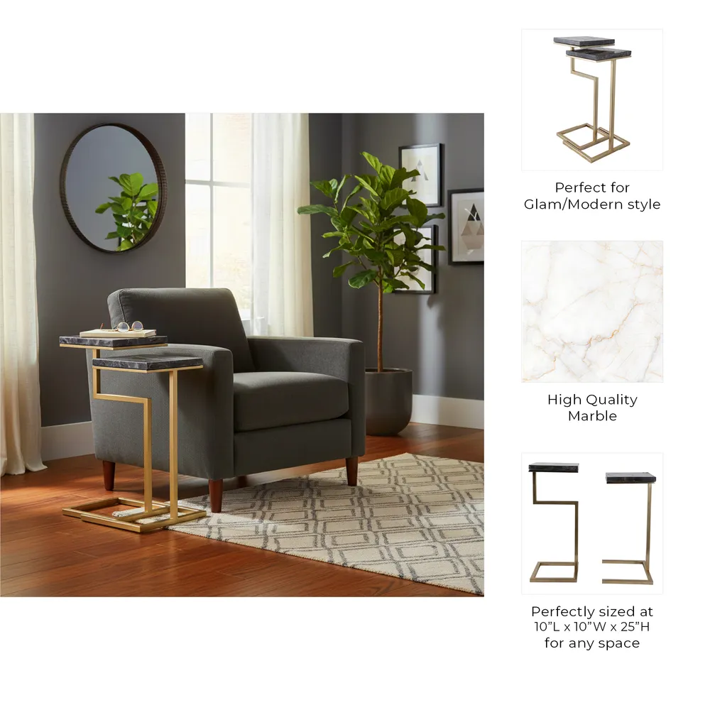 LEILAVALE SET OF 2 BLACK TABLE 25 (IN)