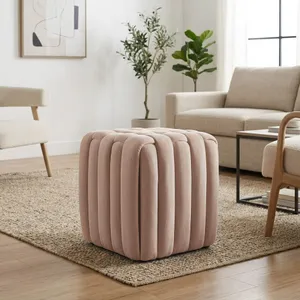 TRENTONSIDE TAN OTTOMAN 18 (IN) 11