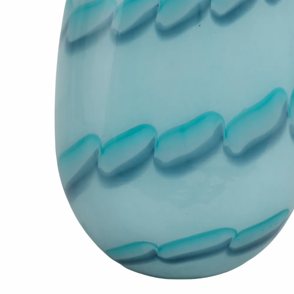 HELENARIDGE BLUE GLASS VASE 9 (IN)