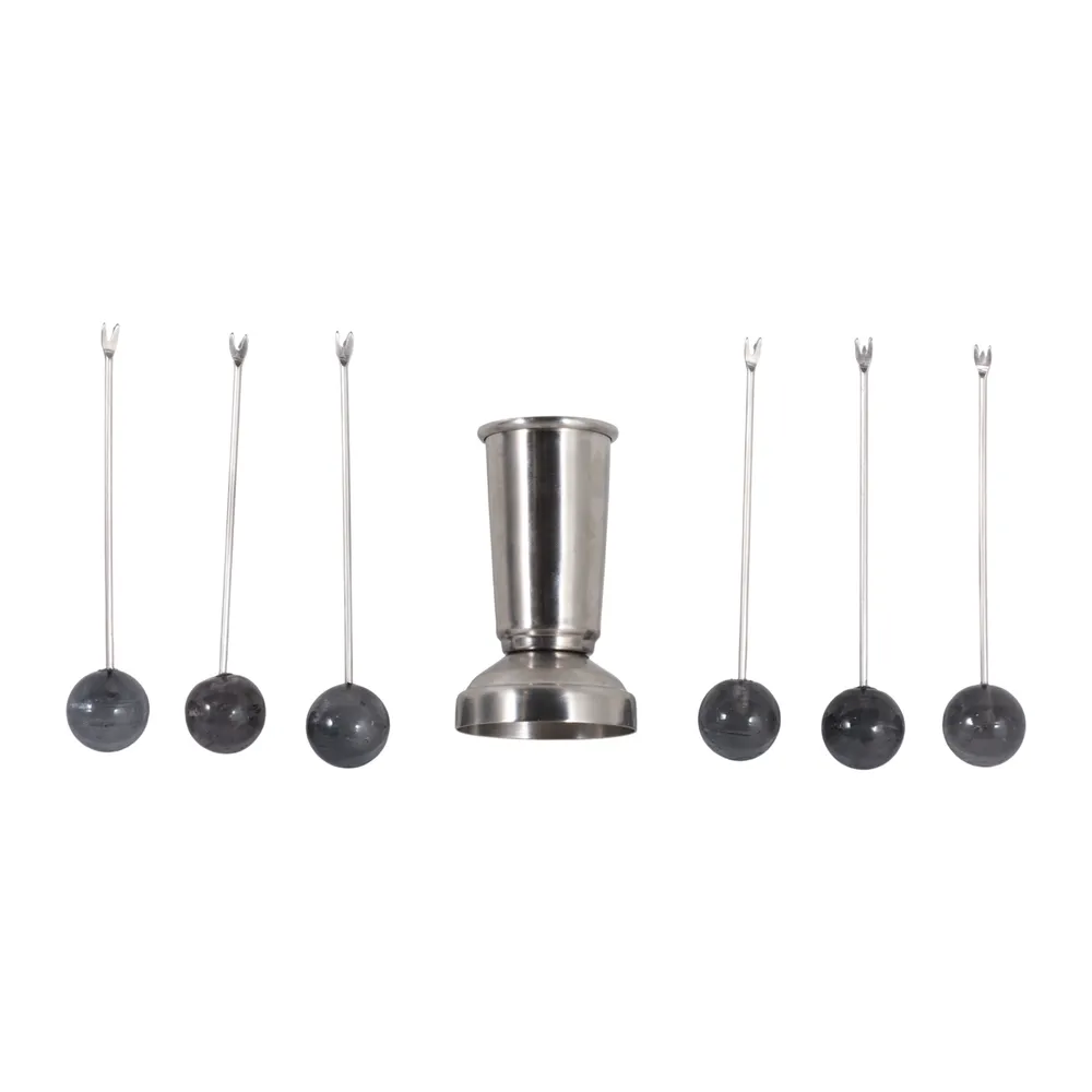 EMORYFIELD SET OF 6 SILVER SERVEWARE 6 (IN)